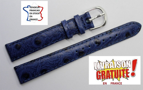 Bracelet montre 14mm bleu - bracelet,
