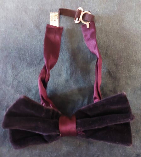 Noeud papillon velours bleu