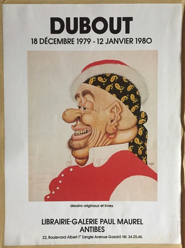 Affiche exposition dubout - affiche,
