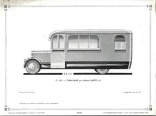 GRAVURE VOITURE = AUTO-CARROSSERIE 628 = CARAVANE sur châssis LAFFLY A I
