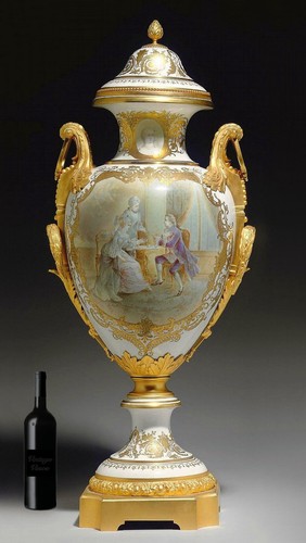 Sevres louis xvi style gilt - sevres,