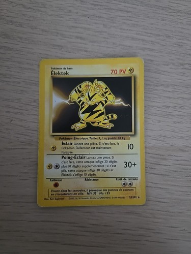 Carte pokémon elektek 102 - carte,