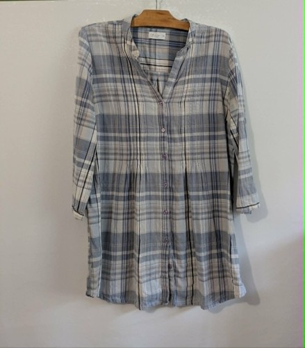 Blouse longue bleue - , t42