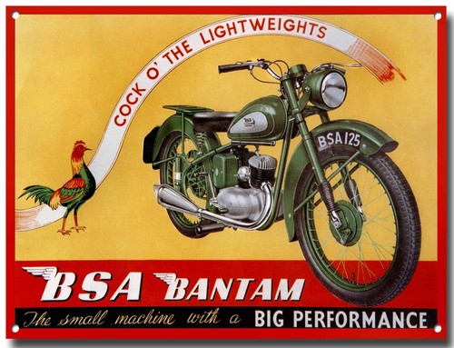 Bsa bantam métal - métal, signe