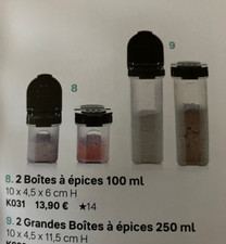 LOT DE 4  BOITES A EPICES DE