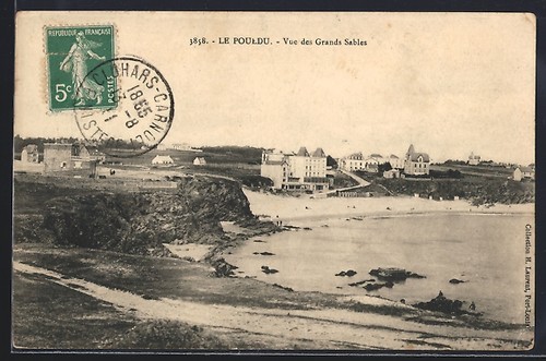 Cpa pouldu vue des grands - cpa,