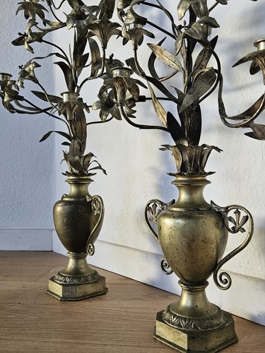 Garniture bronze chandelier - bronze,