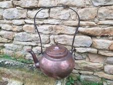 GROSSE BOUILLOIRE ANCIENNE ART POPULAIRE XIXeS OLD COPPER MONTEE QUEUE D ARONDE 