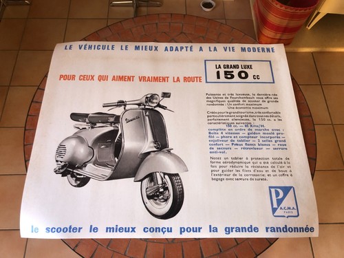 Affiche vespa acma 150 - affiche,