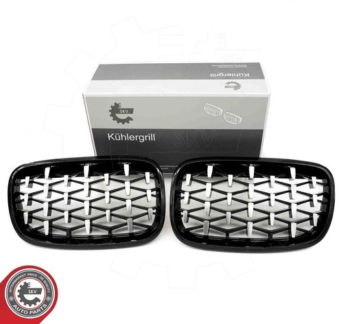 Noir argent grille avant - grille,