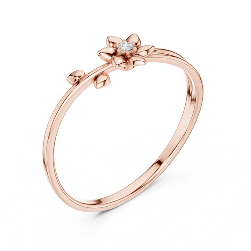 Bague diamant naturel - en,