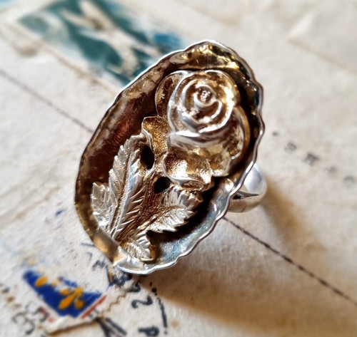 Bague artisan grand plateau - grand,