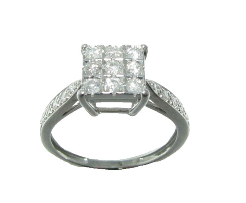 Bague blanc 9 carats - en,