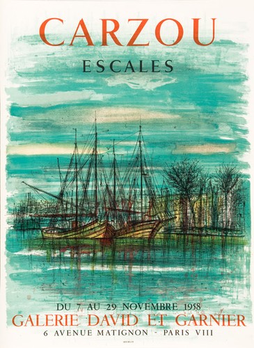 Jean carzou affiche - affiche,, escales