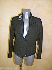 veste cintrée en lin noir MC