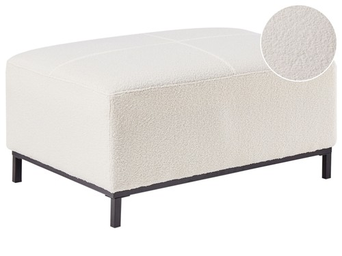 Pouf ottoman pieds acier - acier, inox