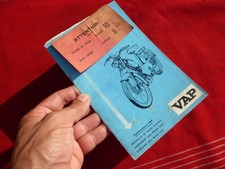 brochure depliant catalogue moto cyclomoteur VAP