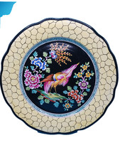 Vintage assiette oiseau