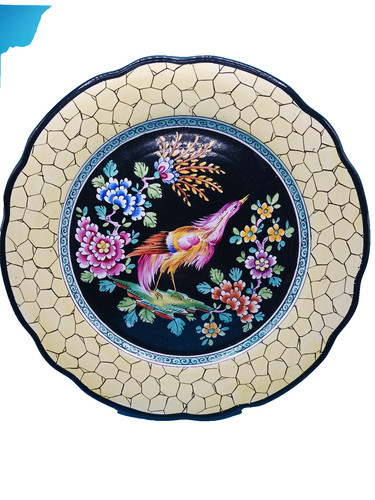 Vintage assiette oiseau