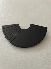 BROCHE ÉVENTAIL INSPIRATION JAPON  - ISADORA PARIS (Noire) - VINTAGE - GALALITH