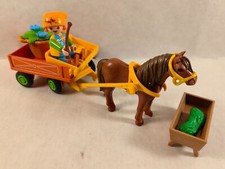 sympa calèche + poney   Playmobil ( ferme , équestre , enfant    ) 1721