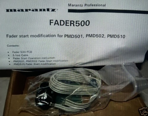 Marantz fader 500 option start - fader,