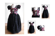 Costume robe déguissement princesse fille mariage soirée 3-5 ans noir