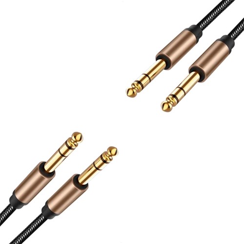 Câble audio jack - 2x, 6,5