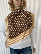 Foulard carré Vintage Gavroche Motif étoile Cadeau Femme FO799