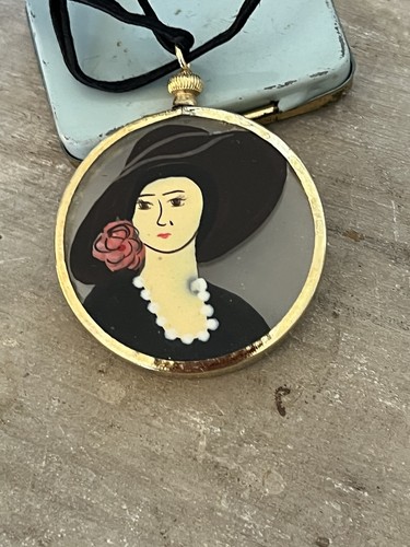 Pendentif médaillon ancien - médaillon,