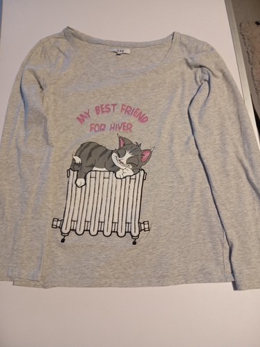 Shirt gris avec - t-shirt, de