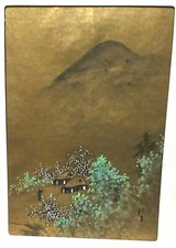 CHINESE GOLD GILT WATERCOLOR
