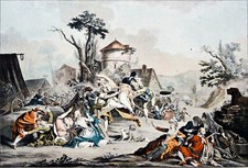 JEUNE FEMME se retrouvant nue au JEU de la BASCULE - Planche érotique (A. Borel)