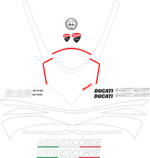 Ducati 848 EVO réplique autocollants Ducati 848 Evo Corse