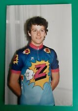 CYCLISME rare PHOTO cycliste DENIS LEPROUX équipe Z 1987  a l'hotel  grillon