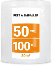 FILM PAPIER BULLE 50 CM X 100M FABRIQUER EN FRANCE - EMBALLAGE - DEMENAGEMENT