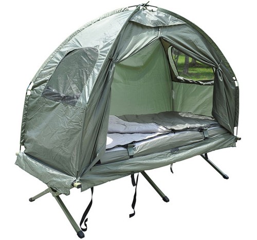 Lit camp avec tente - avec, sac