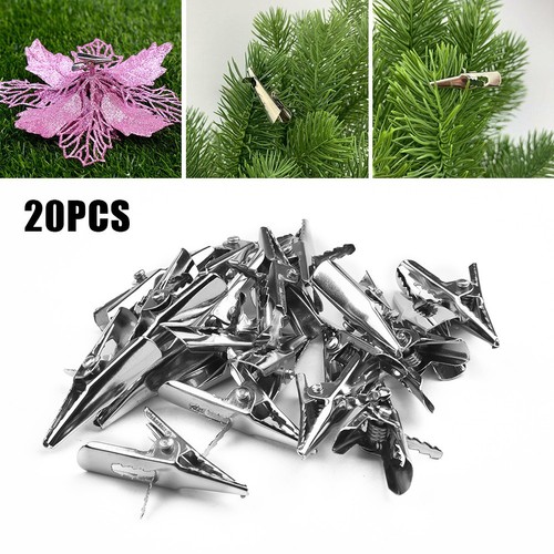 Pcs clips noël poinsettia - clips,