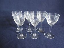 6 ANCIENS VERRES A APERITIF EN CRISTAL