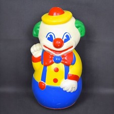 Jouet Vintage Clown Culbuto en Plastique - Lardy SA Made in France