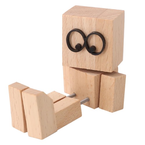 Figurine bonhomme bois - de, en