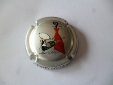 capsule CHRISTOPHE, cuvée Happy Birthday, fond argent, N°12e, rare