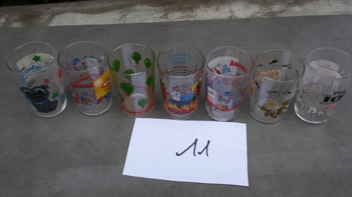 Lot 7 verres à - verres,