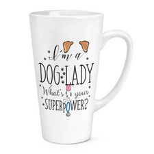 I'M A Chien Femme What's Your Superpower 483ml Grand Tasse à Café Latte - Drôle