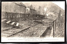 68 la grande guerre 1914-18 PASSAGE A NIVEAU PRES DE THANN l'alsace reconquise