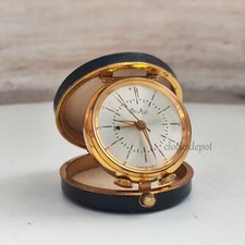 Swiss Bel Art compact travel clock watch small size 1 7/8"