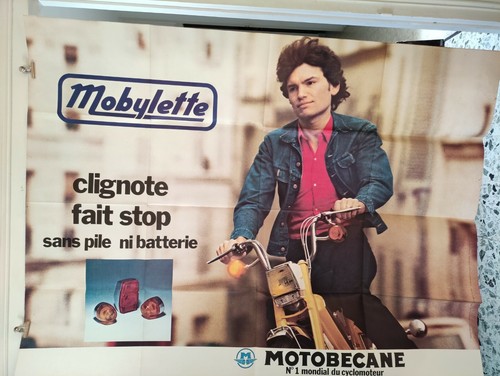 Affiche mobylette motobecane - mobylette,