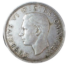 HALF CROWN 1942 ARGENT  GEORGE VI ROYAUME UNI  UNITED KINGDOM 1/2 CROWN al288