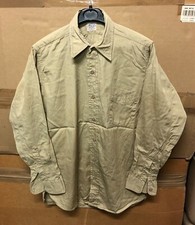 GENUINE US ARMY VIETNAM CHINO SHIRT MAN'S COTTON POPLIN EX COND !!!! 15 X 33 #2