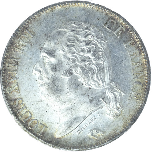 Louis xviii francs - louis, xviii-5